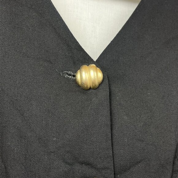 Vintage David Benjamin Sleeveless‎ Button Front Mini Dress Womens 8 90s Y2K Punk - Picture 2 of 8